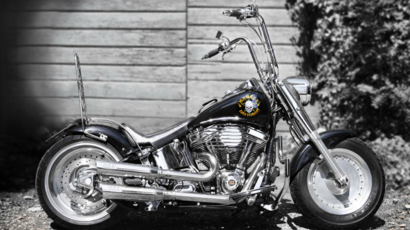 Umgebauter Harley-Davidson Chopper von James Cook